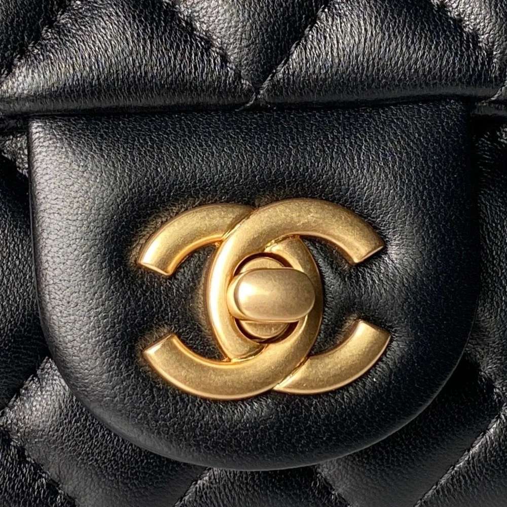 Chanel Mini Flap Bag with Top Handle & Ball